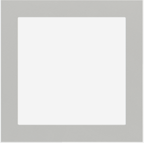 EKINEX EK-PQS-GAG Placca FF/71 (Form/Flank/NF) quadrata Plastica - 1 finestra