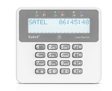SATEL PRF-LCD-A2 Wireless LCD keypad for ABAX 2 system, with integrated proximity readerNEW