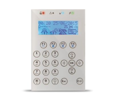 INIM Concept/GB Tastiera con display grafico retroilluminato e tasti a sfioramento per la gestione dei sistemi SmartLiving