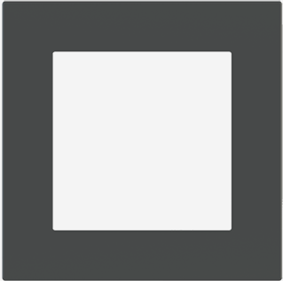 EKINEX EK-DQG-FGB Placca Deep (FF e 71 e 20Venti ) quadrata-FENIX NTM grigio bromo