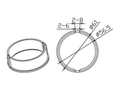 CAME 001YK6116 CROWN ADAPTER Ø59MM