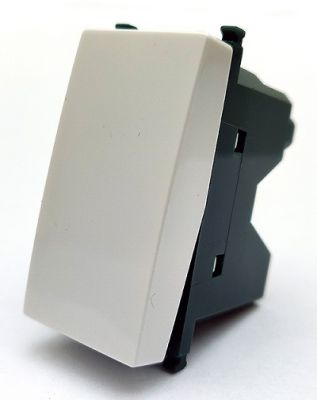 MAPAM 605B Unipolar button (10A-250V) Gem 605B White