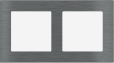 EKINEX EK-D2P-GBS Placca Deep (FF e 71 e 20Venti ) rettangolare - METALLO (ALLUMINIO) - Titanio