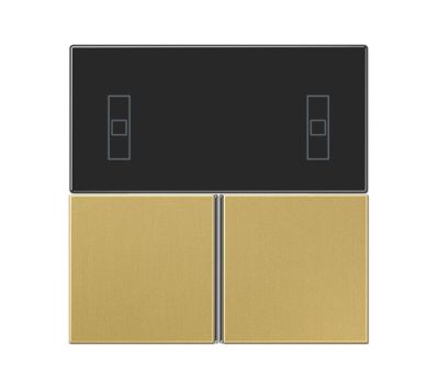JUNG ME4093TSAC Set di pulsanti completo per controller ambientale KNX compatto 4093KRMTSD- mod. LS990- ottone classico