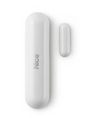 NICE "D/W-CONTROL WH" Sensore per porte/finestre e di temperatura, bianco 868,4 MHz
