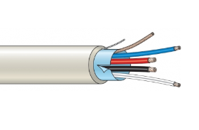 ARITECH INTRUSION WC4104F5N CEI-UNEL 36762 C-4 flame retardant shielded cable - 2x0