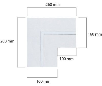LEDCO COG105 ANGOLARE CARTONGESSO C/PR105 INCASSATO