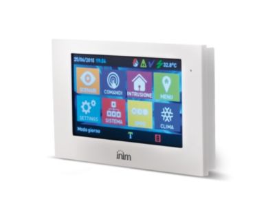 INIM Alien/SB 4.3 inch Touch Screen user interface on I-Bus with proximity reader