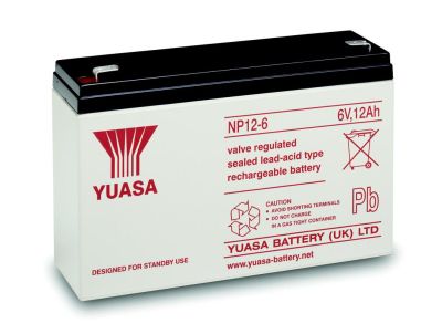 YUASA NP 12-6 BATTERIA 6V 12Ah