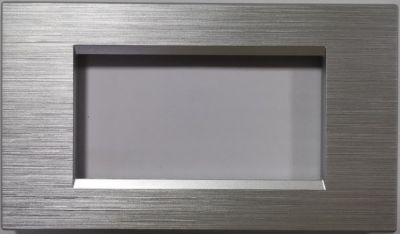 MAPAM 8004SL-9 8004SL-9 Art 4P Silver Brushed Technopolymer Plate