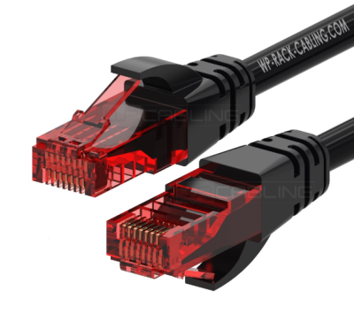 WP RACK WPC-PAT-6U010BL CAT 6 U-UTP patch cable Length 1 M, AWG 26/7, CU, Color Black