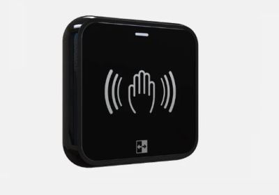 DOMOTIME PBCWB Pulsante d'apertura NO TOUCH, Wireless BLACK IP65