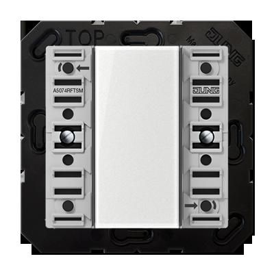 JUNG A5074RFTSM Modulo per sensore a tasti F50 KNX RF con acc. bus integrato Standard- 4 canali- mod. A500
