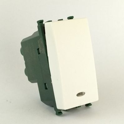 MAPAM 661B Light Switch (16A-250V) Gem 661B White