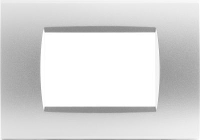 MAPAM 8003-09 Placca Tecnopolimero Art 8003-9 3P Silver