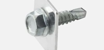 DOMOTIME CNYRVA4 Sacchetto da 4 viti autoperforanti e 4 rondelle di fissaggio per cremagliera in nylon