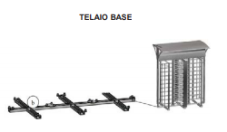 NICE TORNELLI FRAMELG Telaio base per installazione CAGE TWIN o BIKELONE acciaio al carbonio