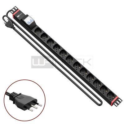 WP RACK WPN-PDU-I02-12 CANALE DI ALIMENTAZIONE (PDU) VERTICALE PER RACK 19" 12 X ITA/SCHUKO CON MAGNETOTERMICO