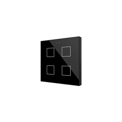 ZENNIO ZVIF4V2A ZVIF4V2A Flat 4 v2 Backlit capacitive touch switch, 4 buttons, black