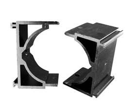 POLITEC SAN/PL Bracket for pole/wall mounting (single piece, min. 2 pieces are needed per column)