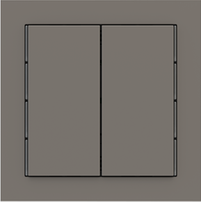 EKINEX EK-T2R-FGL Kit 2 tasti Linea 71 rettangolari verticali (30X60) colore grigio londra