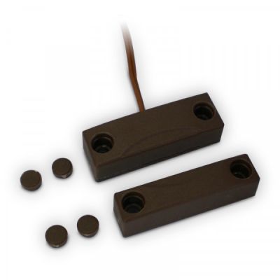 ELMO CM2M Contatto magnetico per montaggio a vista, plastica marrone (confezione da 10 pezzi)