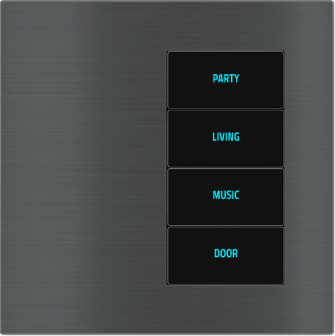 EKINEX EK-E20-TP-4TD-PN 4 buttons on the right with backlit text and proximity sensor (right version)