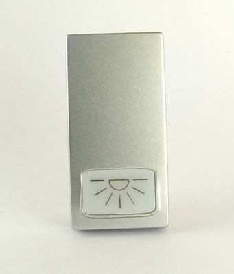 MAPAM 671A Cover Pulsante Luce Gem 671A Alluminio