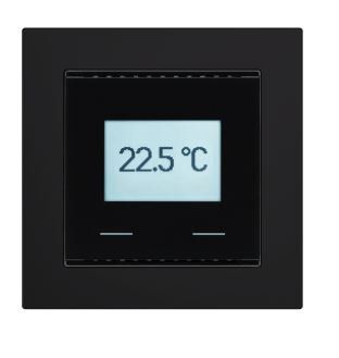 ELSNER 70628 KNX T-UP Touch - Temperature sensor with touch buttons, black
