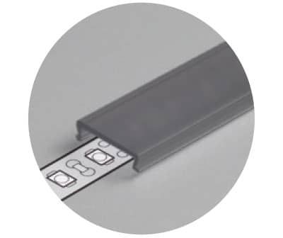 LEDCO PR911/NE SCHERMO POLICARBONATO 14MM 2 MT. NERO