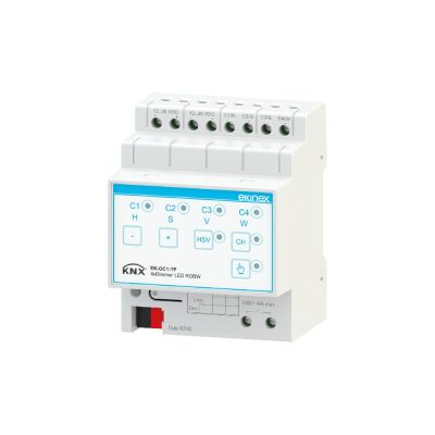 EKINEX EK-GC1-TP 4-channel RGBW LED dimmer actuator - load controllable per channel 4A