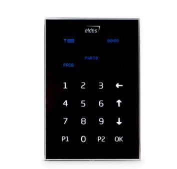 ELDES EKB2 Tastiera cablata LCD a sfioramento colore nero, con retroilluminazione colore blu ad alta luminosita'.