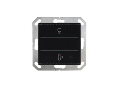 ELSNER 70952 70952 Cala KNX MultiTouch T Push Buttons with Function Icons, black