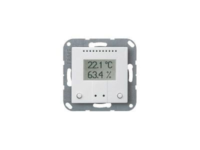 ELSNER 70358 KNX T-B-UP- Sensore di temperatura KNX bianco con display e pulsanti