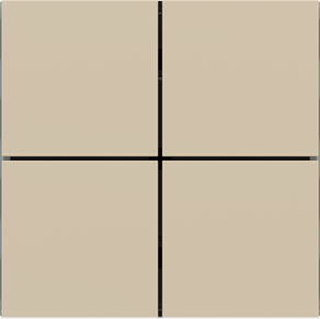 EKINEX EK-TQQ-FBL Kit 4 tasti FF (Form/Flank/NF) quadrati (40x40) Colore Beige Luxor