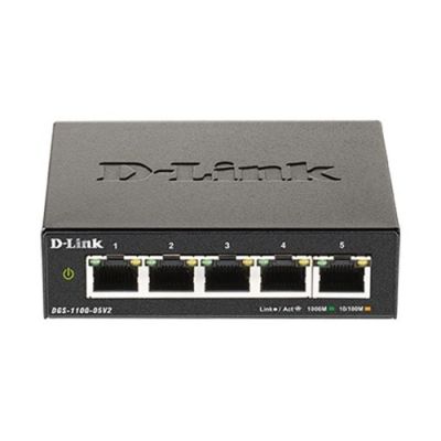 D-LINK DGS-1100-05V2 5-PORT GIGABIT SMART MANAGED SWITCH