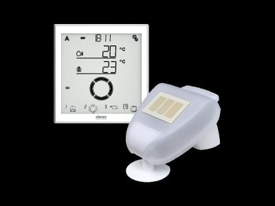 ELSNER 10150 Solexa II Set- white /aluminium Radio Control (Display and Weather Station)