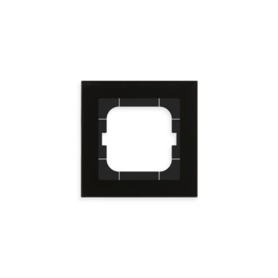 MDT BE-GTR163S.01S Corn.vetro sing. 63x63mm,nero