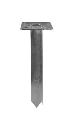 UNISTAB EL1212FZ SQUARE BASE SUPPORT 120X120X3 MM H 370 MM FOR IIN