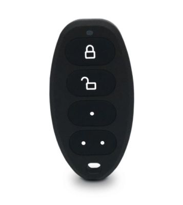 ELDES KEYBoB Black Two-way keychain-type remote control, 4 activation keys, 1600 meters range, Color black