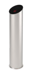 NICE TORNELLI POST4I Colonnina Ø204mm con supporto per lettori RFID ed indicazione a LED e coperchio in vetro temperato -Acciaio inossidabile lucido AISI 304