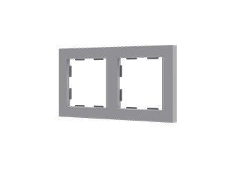 ZENNIO 980000206 ZS55 2-seater frame, silver