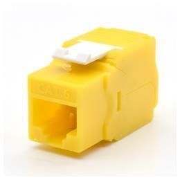 WP RACK WPC-KEY-6UP-TL/Y CAT 6, KEYSTONE MODULE, UNSHIELDED, TOOLFREE, YELLOW COLOR