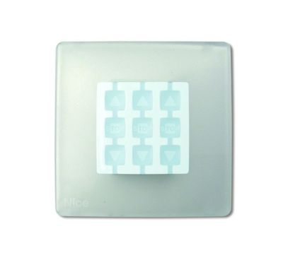 NICE WST Square wall plate, neutral transparent - 10 pieces
