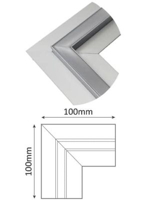 LEDCO CO221 ANGOLO 90 gradi PER PROFILO SCOMPARSA PR221