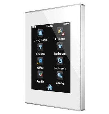 ZENNIO ZVI-Z41PRO-W ZVI-Z41PRO-W Z41 Pro Full Color Capacitive Touch Panel Pro with IP Connection, white/aluminum 