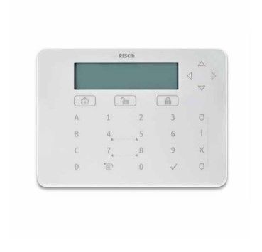 RISCO RPKELPWT000B ELEGANT White touch keyboard with 13.56 MHz proximity reader (without tag).