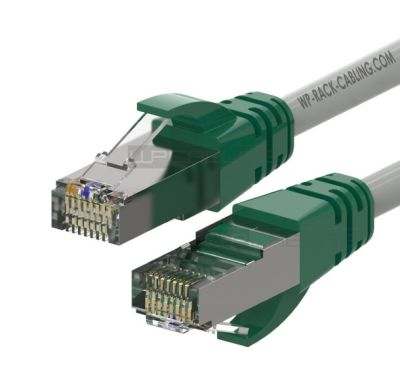 WP RACK WPC-PAT-5F050-CRO CAT 5e F-UTP CROSSOVER PATCH CABLE 5.0m GREEN