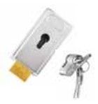GIBIDI AJ00632 12 Vdc electric lock for hinged gates with cylinder. Plate not included