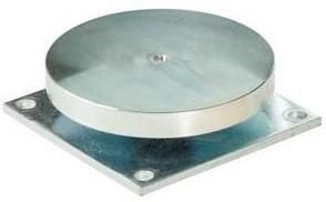 INIM INCENDIO S02150_00 Contropiastra ammortizzata per fermi serie S02, SH2, S00 per magnete con forza di tenuta 1500N / 150Kg